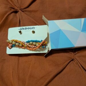 Indigo Women's Multicolor Beaded Jewelry Set